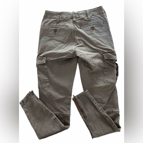 Free People Women’s Pants Utility / Cargo Multi Pockets Military w Ankle Zip W29 - Picture 4 of 9